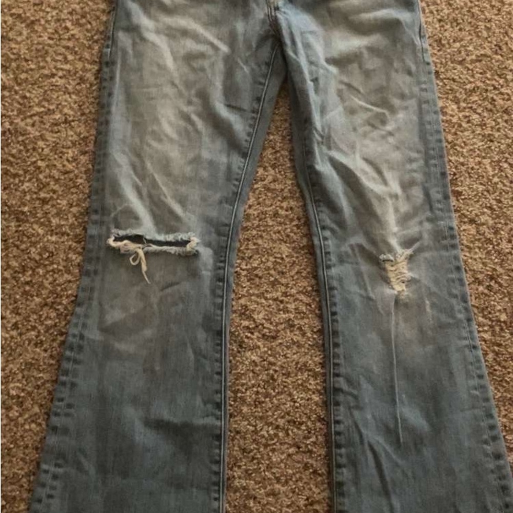 !it Jeans Distressed Flare Denim